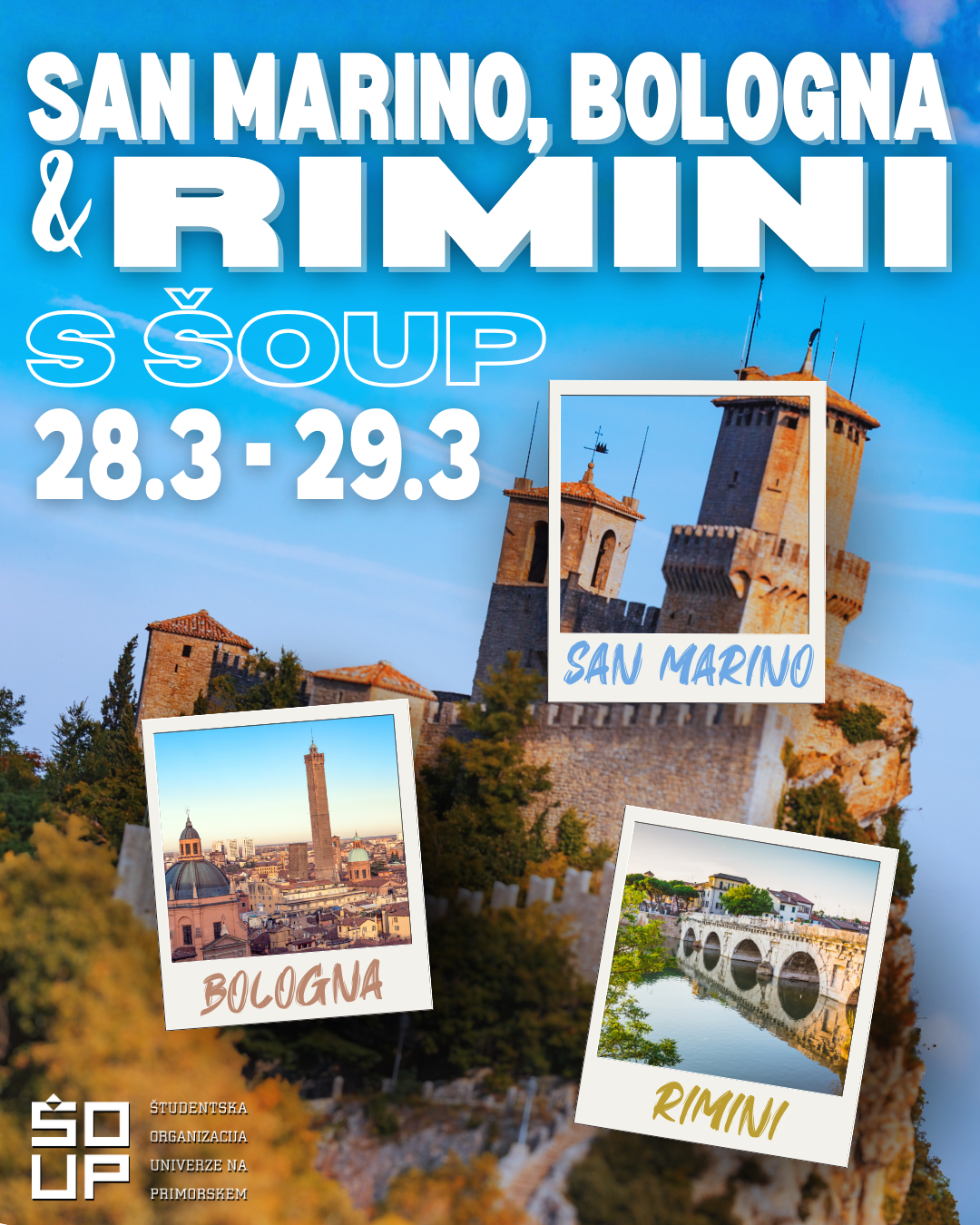 SAN MARINO, BOLOGNA IN RIMINI S ŠOUP 2026